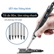 Mỏ hàn điện thông minh T65-sp 90w Làm nóng nhanh Nhiệt độ có thể điều chỉnh 150-450 ° c Pd+dc cho cá