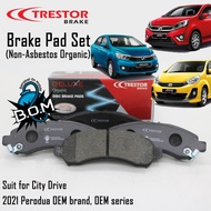 Trestor Deluxe Series, Front brake pad, Brek Pad Depan, Perodua Myvi (2011-2018), Axia, Bezza, Myvi 