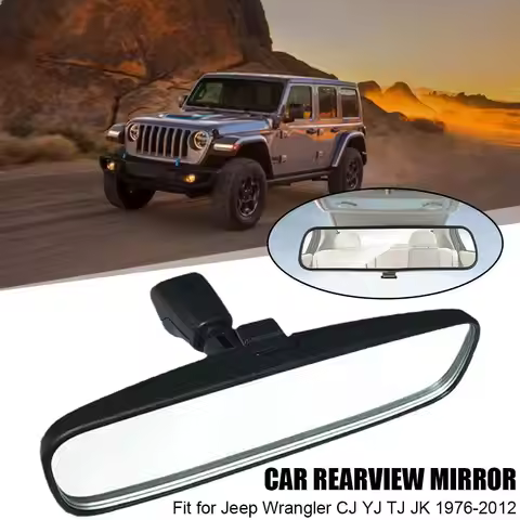 Car Interior Rearview Mirror Assembly Fit for Jeep Wrangler CJ YJ TJ JK 1976-2012 6321-2DR0A 96321-2