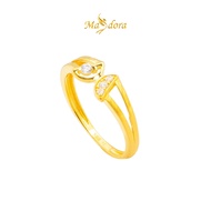 MASDORA 916 Gold Ring Rings Cincin Emas ~ Sparkling Geometric Butterfly (EMAS 916/22K)