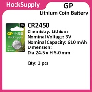 [1pcs $3.80][Authentic] GP CR2450 Lithium 3V Button Battery 2450 [FAST SHIP OUT]