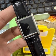 Ladies Leather Quartz Watch 904L Steel Case Retro