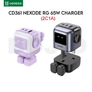 CD361 Ugreen Nexode RG Robot GaN 65W Fast Charger 2C1A Ugreen kepala pengecas Superfast charge 22.5W