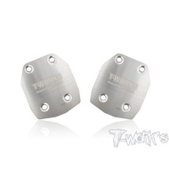 Tworks RC TO-220-TLR Stainless Steel Rear Chassis Skid Protector ( TLR 8ight / 8ight X) 2pcs.