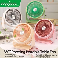GOOJODOQ Desk Fan Three Speed 360 Degree Portable USB Charger Mini Fan / Mini Portable Fan / Table F