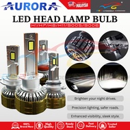 AURORA UNIVERSAL H1 H7 H8 H11 9006 9005 LED HEAD LAMP BULB (2PC/SET)