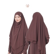 French Khimar Sarah Permata Size XL by Yoora Sarah Khimar Labuh Khimar Syari Khimar Chiffon Khimar L