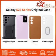 Samsung Galaxy S23 Series Leather Cover/Smart View Wallet Case/Clear Gadget Case/ Rugged Gadget case