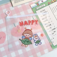 Pouch Zip Lock Kosmetik Transparan Motif Hewan Tas Kosmetik Karakter Dino Bear Cow ZipLock Plastik Z
