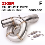 Suitable for Ninja ZX6R ZX 6R ZX-6R motorcycle exhaust pipe middle circumferential exhaust pipe 2009