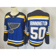 NHL Hockey Jersey Hockey Jersey Blues Home Hockey Jersey Embroidered American Long-Sleeved Sportswea