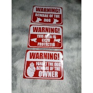 Warning Beware Stickers