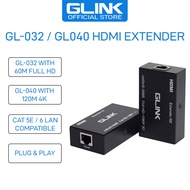 Glink HDMI Extender + KVM  RJ45 GL-032 / GL-040, Cat 5e / 6 LAN Cable Compatible, Plug & Play