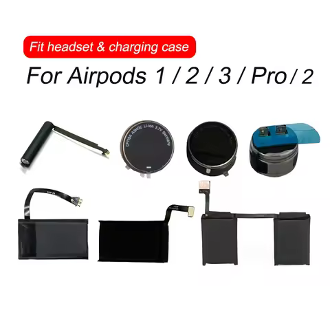 Replacement Battery for AirPods 1 2 3 Pro Pro1 Pro2 AirPods3 A2565 A2564 A2083 A2084 A2190 Wireless 