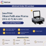 A5 75gsm PrintJasa 80gsm/ 1 Day Ready to Ship