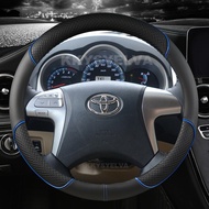 Car Steering Wheel Cover Leather For Toyota Highlander Camry Premio Estima 2007-2013 Fortuner Hilux 