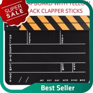 Best Choice [ Local Ready Stock ] Black Director Clapboard Movie Clapper Board Acrylic Plastic Dry E