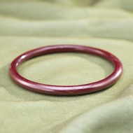 TIMESWIND Exquisite Women Natural Jade Red Round Thin Bangle