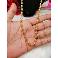 RANTAI LEHER EMAS SUASA INDIAN TRADITIONAL GOLD PLATED NECKLACES RANTAI LEHER  necklace kasu malai. 