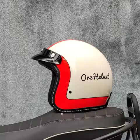 ORZ motorcycle helmet 3/4 semi covered helmet scooter commuting casco moto xxl capacete