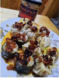 DIMSUM FACTORY ORIGINAL NEGOSYO PACK SIOMAI WITH CRISPY CHILI GARLIC (Chicken,Pork,Beef,Gyoza Dumplings Japanese Pork)