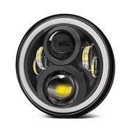 📣ซื้อ 1 แถม 1📣ANMINGPU 1คู่ 7นิ้ว โคมไฟหน้า H4หลอดไฟ led ไฟหน้า ไฟหน้า 7 นิ้ว led มอไซค์ ไฟหน้า led