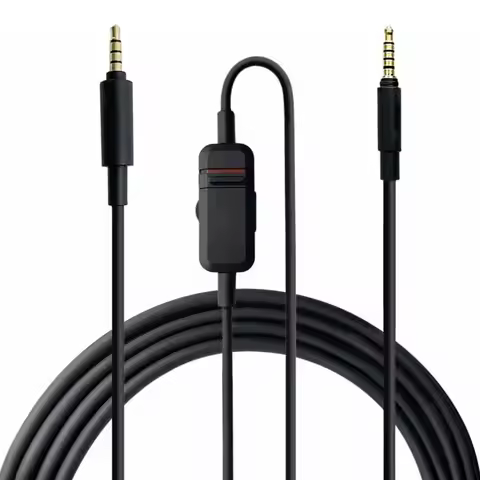 For Beyerdynamic MMX300 II Headphones Accessories Replacement 1.3m / 4.26ft Black Earphone Cable Gam