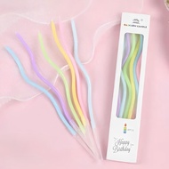LILIN 6 pcs Birthday Candles Wave Spiral Candle/s