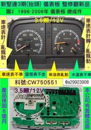 中華 新堅達 3期 儀表板 整新品 1996- CANTER 4M40 透明上蓋更新品 車速表 轉速表 柴油表 維修