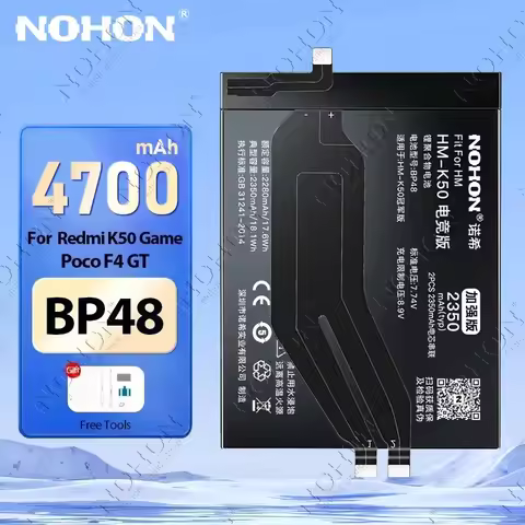 NOHON BP48 Phone Battery for Xiaomi Poco F4 GT F3 Replacement Batteries For Redmi K50 Gaming K40 Pro