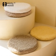 Round Memory Foam Cushion Solid Color Alpaca Thick Plush Chair Bay Window Fart Cushion Stool Floor C
