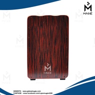 Magie Cajon Drum รุ่น W/PMSC 100NT ลายไม้ ธรรมชาติ กลองคาฮองไฟฟ้า มากี เครื่องดนตรี เครื่องเคาะจังหว