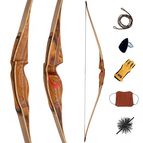 Deerseeker archery 64" elegant Riser grip Reflex\Deflex longbow one-piece Hybrid bow for hunting