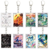 Pokemon Sv11B Black Bolt White Flare Bwr Acrylic Card Keychain 3.4X5.2Cm Anime Collection Card Decor