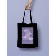 READY TO SHIP 7 With Us Totebag Black