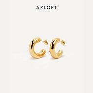 AZLOFT Classic Tunnel Earrings Hypoallergenic Shower-safe