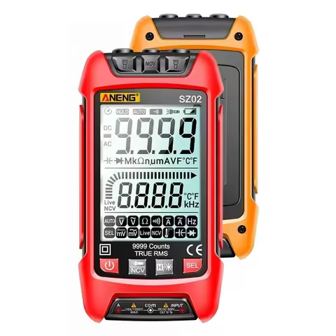 ANENG SZ02 9000 Counts Auto Range True RMS Digital Multimeter High Precision Resistance Frequency Ca