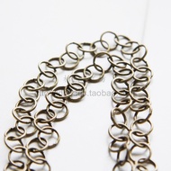 High-Quality Plating Copper Chain.16K Gold Plated.Silver Plated.O Chain 1 * 8mm Round Chain Chain Ha