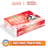 THÙNG 48 HỘP NUVI SỮA LẮC TRÁI CÂY HƯƠNG DÂU CÓ THẠCH 170ML
