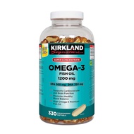 Kirkland Signature Super Concentrate Omega-3 Fish Oil 1200mg, EPA 500/DHA 250mg, 330 Clear enteric s