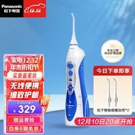 松下（Panasonic） 电动冲牙器 洗牙器 水牙线 牙齿清洁器 口腔冲洗器 便携洁牙器 洗牙机 EW1211 进口款