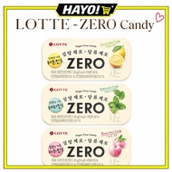 Lotte Lotte Zero Lemon Mint Candy 28g | Peppermint Candy 28g | Peach Mint 28g | 98% Sugar Free Candy