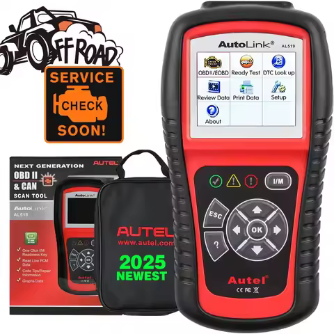 Autel AutoLink AL519 Full OBD2 Scanner All 10 modes OBDII/EOBD Car Diagnostic Tool One-Click I/M Rea