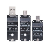 M.2 SSD Adapter Dual Protocol RTL9210B Chip 10Gbps USB 3.2 GEN2 USB-A / Type C Riser B+M/M Key for M