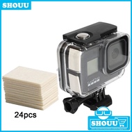 24Pcs Anti Fog Inserts for GoPro Hero 9 8 7 6 5 4 SJCAM Xiao Yi 4K H9 Action Cam Waterproof Case Mount for Go Pro