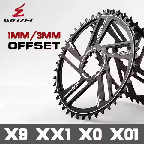 1mm/3mm Offset Chainring 34T 36T 38T 40T 42T MTB Bicycle Chainwheel Narrow Wide Star Bike For Sprock