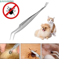 JUNYUE88WL Tick Tweezers, 2 In 1 Stainless Steel Dog Louse Clip, Home Accessories Professional Quick