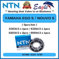 NTN YAMAHA EGO S / NOUVO S ( 5pcs/Set ) Engine Transmission Bearings NTN-8E-NK15X25X12-3 / TM-SC0423