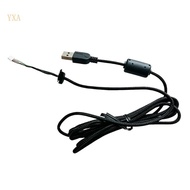 YXA Mouse Line Replacement Soft Rubber USB Mouse Cable for G9X Gaming Mouse Black