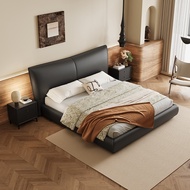 Homie เตียงนอน fabric bed Bedroom Furniture เตียงติดพื้น 1.5m 1.8m black HM3003